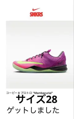NIKE コービー 8 プロトロ Mambacurial サイズ28cm 未使用