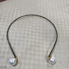 パール付き　カチューシャ