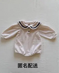 【新品】bebenine 2025秋 セーラーロンパース12m アイボリー