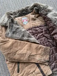 襟 コーデュロイ ダウン