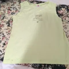 Courreges 21 クレージュ　キャミソール　ロゴプリント　y2k クレージュ 21【M】 タンクトップ Tシャツ ラメ ロゴプリント 春夏 y2k