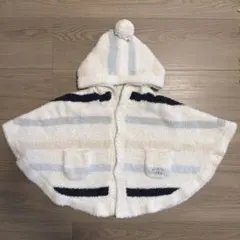 gelato piqueフード付きポンチョ 80-90cm