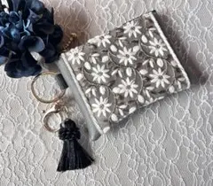 み*ろ様 インド刺繍リボン ちいさなポーチ