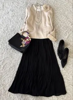 高身長♡リフレクト ノーカラージャケット セットアップ L 入学式