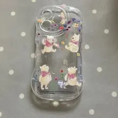 iPhone16プロケース 新品 くまのプーさん 透明