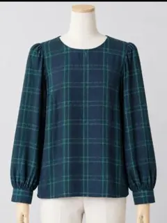 ZARA WOMAN チェック柄 長袖ブラウス