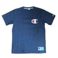 Champion チャンピオン Tシャツ L ネイビー ビッグロゴ