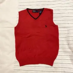Ralph Lauren 赤 Vネック ベスト 6