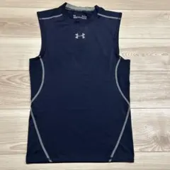 UnderArmour HeatGearコンプレッションタンクトップMDネイビー