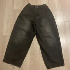 【Chikashitsu +】super buggy denim pants