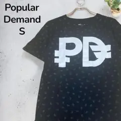 【人気】Popular Demand ポピュラーデマンド Tシャツブラック S