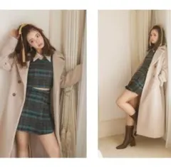 レディアゼル スカートセットアップ グリーン