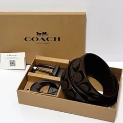 完全未使用・新品】COACH リバーシブルレザーベルト 箱 タグ 袋 完備品 