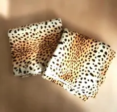 ヒョウ柄 マルチカバー　2枚組