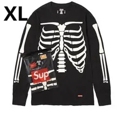 Supreme Hanes Bones Thermal Crew ブラック XL