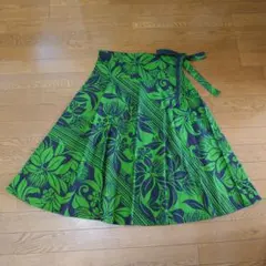 マウナロア フラダンス フレアスカート Sサイズ グリーン