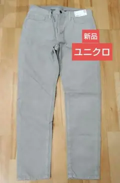 新品　ユニクロ スキニーフィット コーデュロイジーンズ L ベージュ