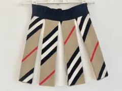 バーバリー　チルドレン　チェック　ニット　スカート