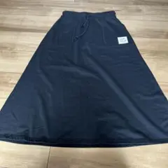 converseコンバース チャックテイラー スウェット ロングスカートブラック