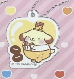 [新品未使用品] サンリオ 明治 アクリルキーホルダー ポムポムプリン