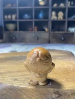 超可愛いドラえもん　置物　細密木彫 繊細彫刻 縁起物