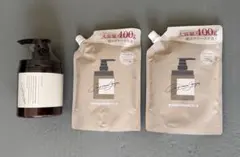 新品未使用　ココネクレイクリームシャンプー 詰め替400g×2本と本体380g