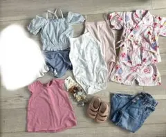 女の子 ベビー キッズ 夏服 夏物 8点セット