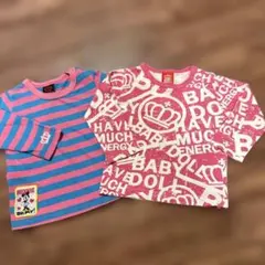 BABYDOLL ロゴTシャツ2点セット