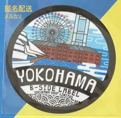 ビーサイドレーベル ステッカー/横浜店限定/丸ステッカー