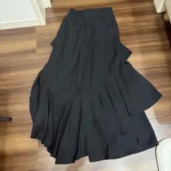 ブラックフレアロングスカート
