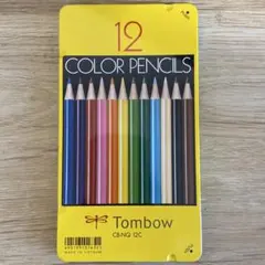 トンボ鉛筆 缶入色鉛筆 12色 NQ CB-NQ12C