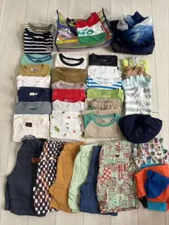 男の子　夏用　まとめ売り　Tシャツ＆半ズボン　37点　浴衣　水着