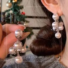 ※対象外※再入荷無し ラスト1点 パール ロングピアス セレクト インポート