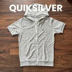 Quiksilver フード付きジップアップパーカー M グレーのサムネイル