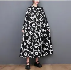 新品大きいサイズ レディース 秋　冬 ロング　ワンピース　新品 長袖　春