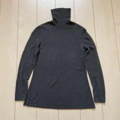 タートルネックセーター　M シルク＆毛