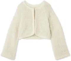 スナイデル アイボリー ファーライクニットジャケット レディース