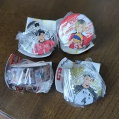 ハイキュー!!　くら寿司　缶バッジ　マスキングテープ