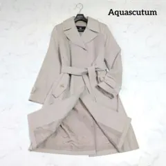 アクアスキュータム トレンチコート コットンシルク ベルト付き 11