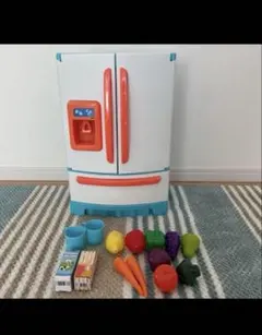おままごと 冷蔵庫セット　ジャストライクホーム　わくわくおもちゃ冷蔵庫セット