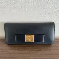 PRADA ブラック 長財布 箱付き