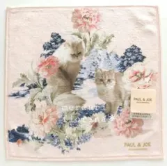 ポール&ジョー　ハンカチ　スマホハンカチ　ジプシー　ヌネット　ピンク　ネコ　猫