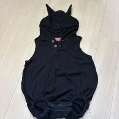 HYSTERIC MINI ブラックロンパース 80