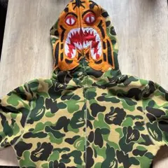 A Bathing Ape 迷彩 フード付きパーカー L - メルカリ