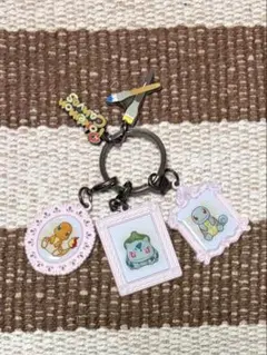 Pokémon Canvas キーホルダー ゼニガメ フシギダネ ヒトカゲ