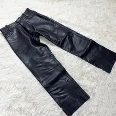 B's Leather本革 レザーパンツ ストレート 牛革 30