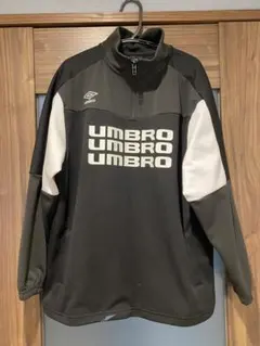 UMBRO ハーフジップジャージ ブラック/ホワイト