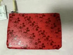 Disney ミッキーマウス 赤 ポーチ