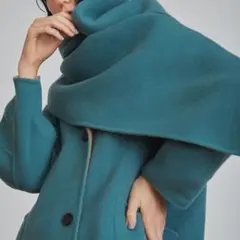 ★値下げ★LIIY BROWN バイカラーストールリバーコート