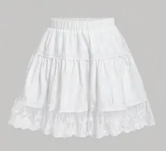 SHEIN MOD レトロ スカート A ライン ソリッドカラー レースト